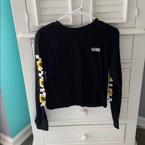 black and sunflower shirt